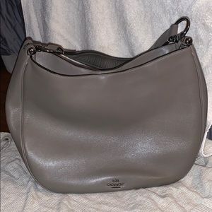 Grey Coach Bucket Handbang